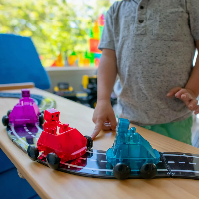 Magna-Tiles Dashers 6-Piece Set - Jeu De Construction Magnétique