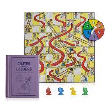 Vintage Bookshelf Chutes and Ladders