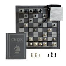 Vintage Bookshelf Chess
