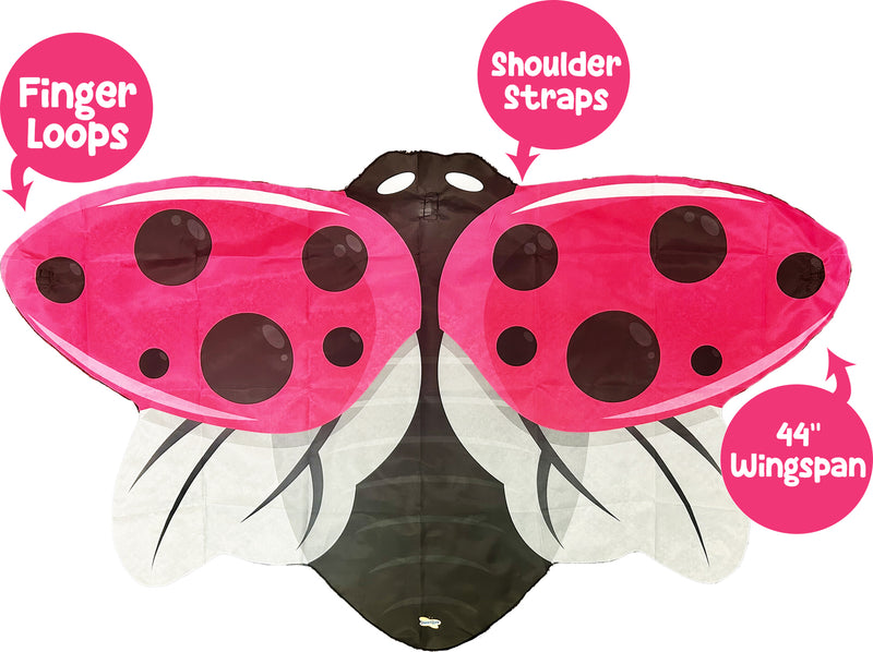 Pink Dress-up Ladybug Wings