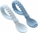 Sweetie Spoons - Looped Spoon and Fork Set (Blue)