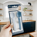 Sweetie Spoons - Looped Spoon and Fork Set (Blue)