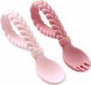 Sweetie Spoons - Looped Spoon and Fork Set (Pink)