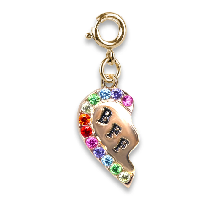 Gold BFF Brokenheart Charm