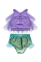 Mermaid Swimsuit, Two-Piece, Size 3-4