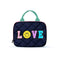 Navy Puffer Lunchbox  with Love Patch