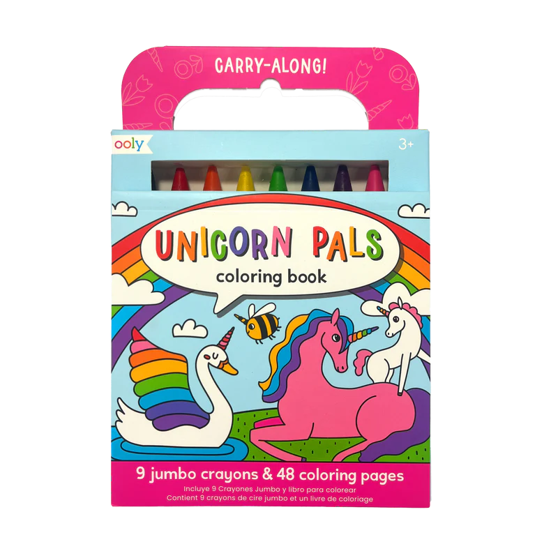 Carry Along Unicorn Pals Coloring Book and Crayon Set