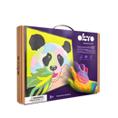 OKTO Sensory Art Coloring w/Clay Set by Numbers - Panda