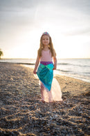 Mermaid Glimmer Skirt With Tiara Size 5-6