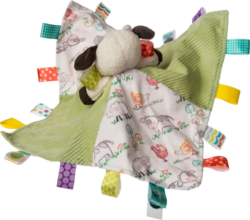 Taggies Buttercup Cow Character Blanket - 13x13"