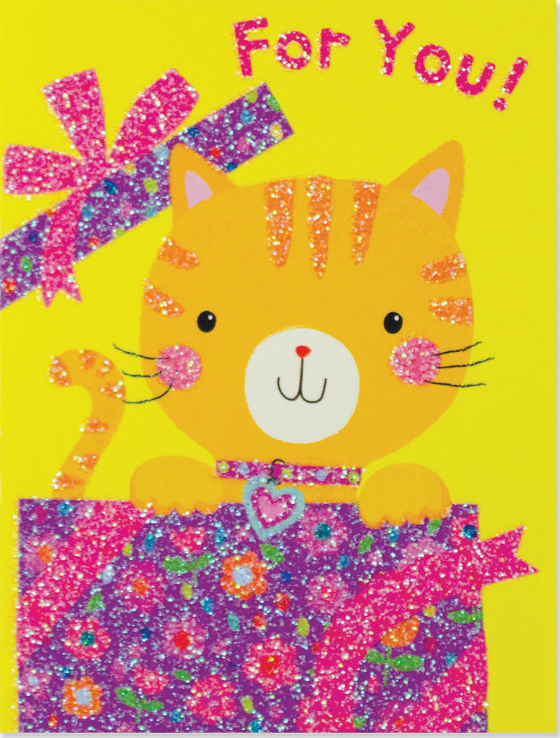 Kitty In Box Gift Enclosure Card