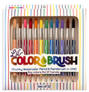 Lil' Color Brush Chunky Watercolor Pencil & Paintbrush in One - Set of 12 - Toyology Toys
