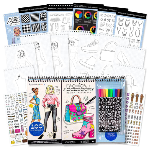 Fashion & Accessory Design Sketch Set