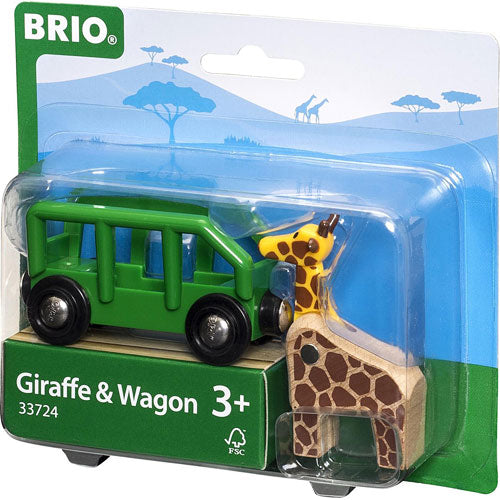 Giraffe and Wagon*