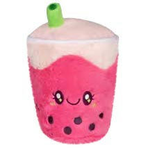 Mini Squishable Strawberry Bubble Tea