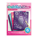 Scratch & Shine Foil Scratch Art Kit - Glorious Garden