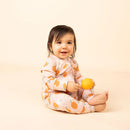 Freshly Squeezed Oranges Bamboo Convertible Baby Pajamas 12-18M - ToyologyToys