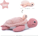 Sea Turtle Mom and Her Baby (Giant - Pink)