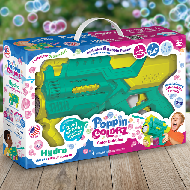 Poppin Colorz Hydra Water & Bubble Blaster