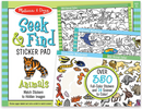 Animals Seek and Find Sticker Pads