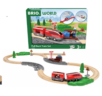 Brio Pull Back Train Set