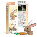 Eugy Rabbit 3D Cardboard Model Kit - ToyologyToys