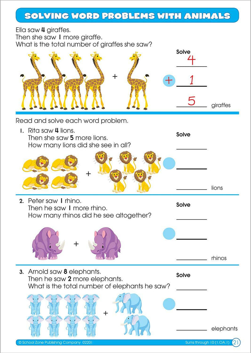 Math Basics Grade 1 Workbook