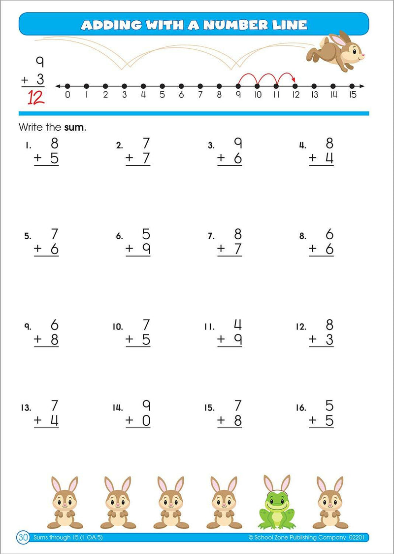 Math Basics Grade 1 Workbook