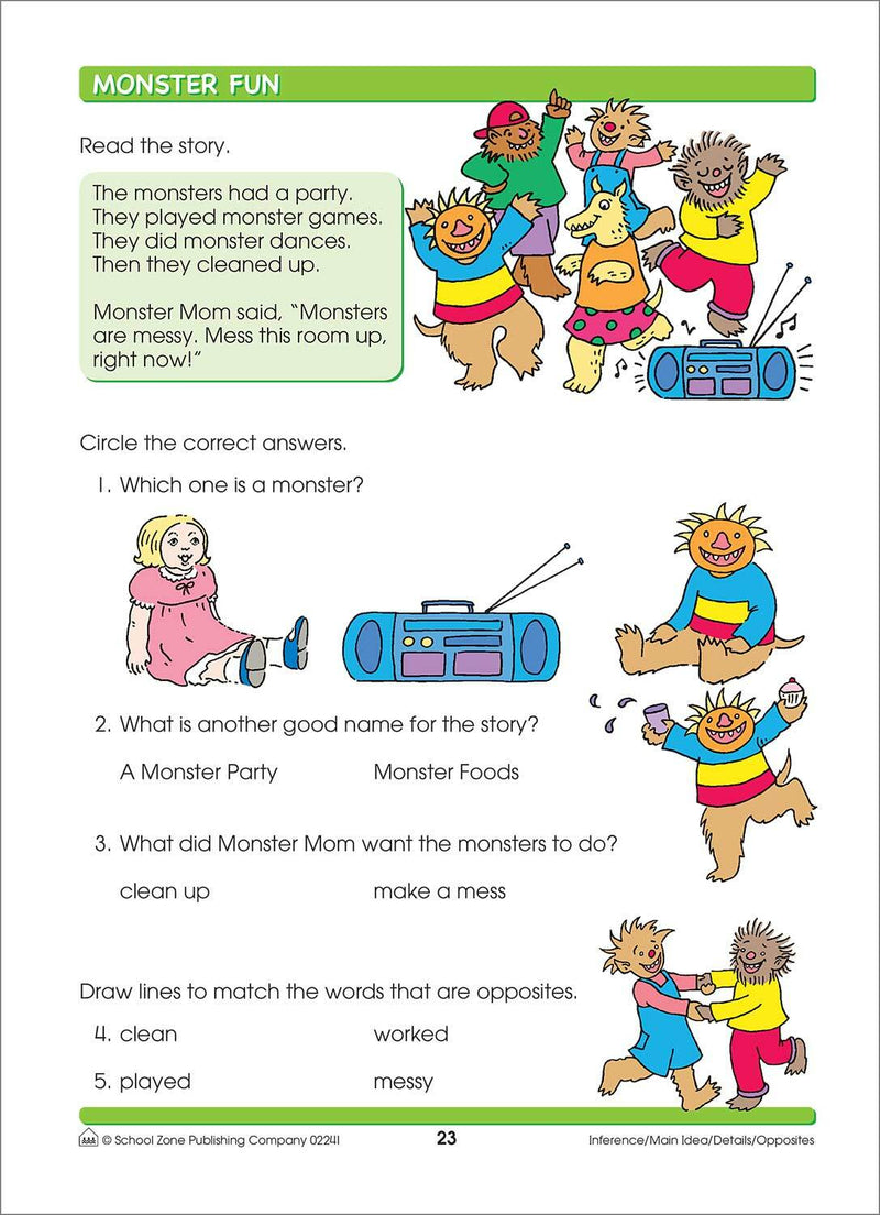 Reading Activities Grades 1-2 Workbook