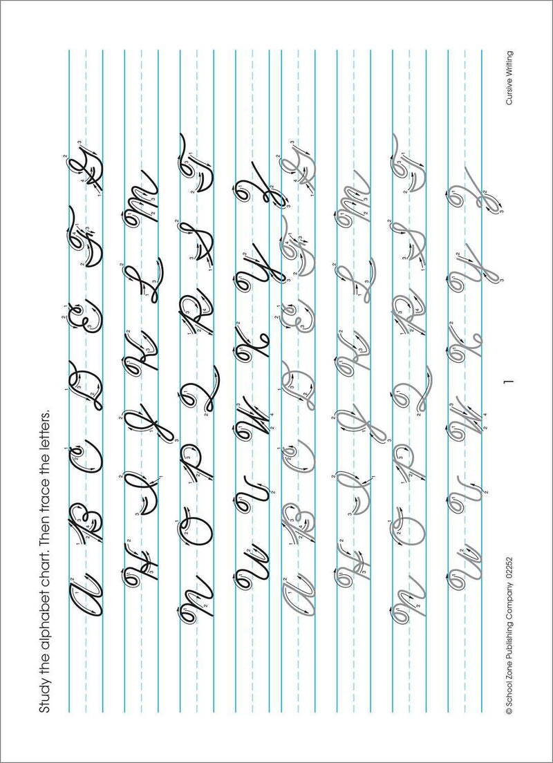 Cursive Writing Grades 3-4 Workbook