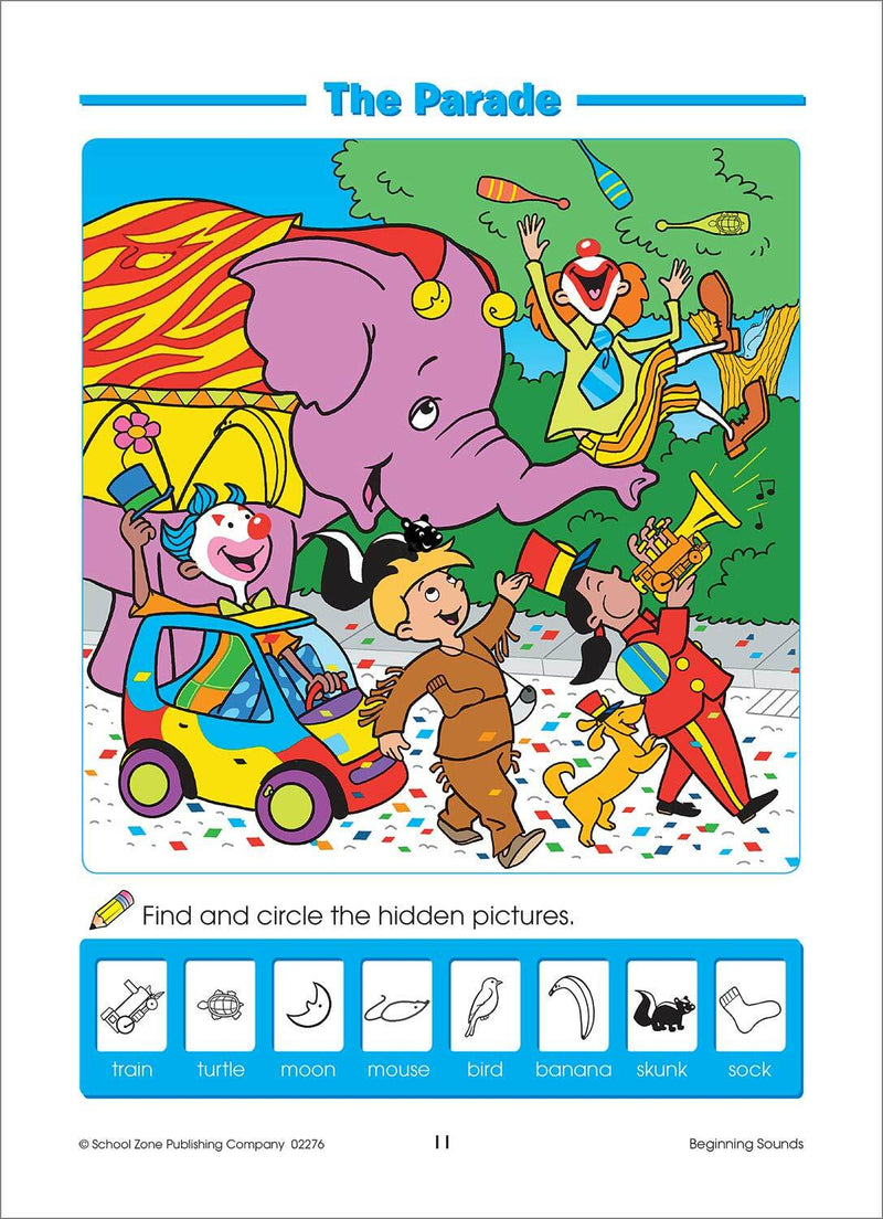 Beginning Sounds Preschool Workbook