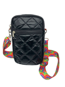 Black Tie Dye Puffer Bag