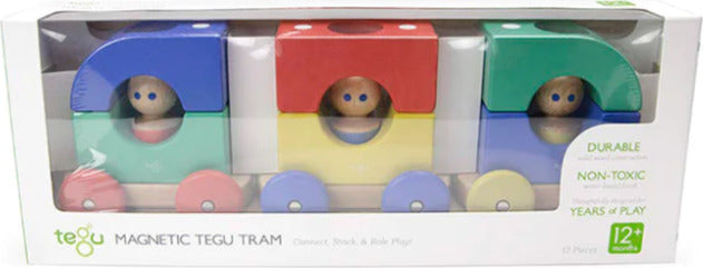 Magnetic Tegu Tram - Baby and Toddler - 12 pieces