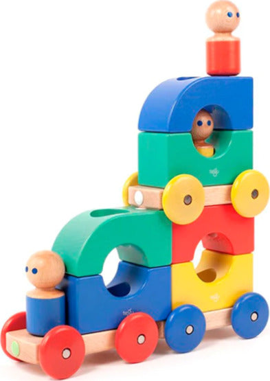 Magnetic Tegu Tram - Baby and Toddler - 12 pieces