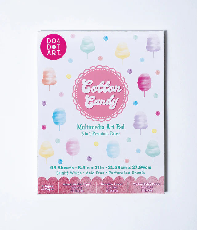 Shimmer Cotton Candy Multimedia Art Pad