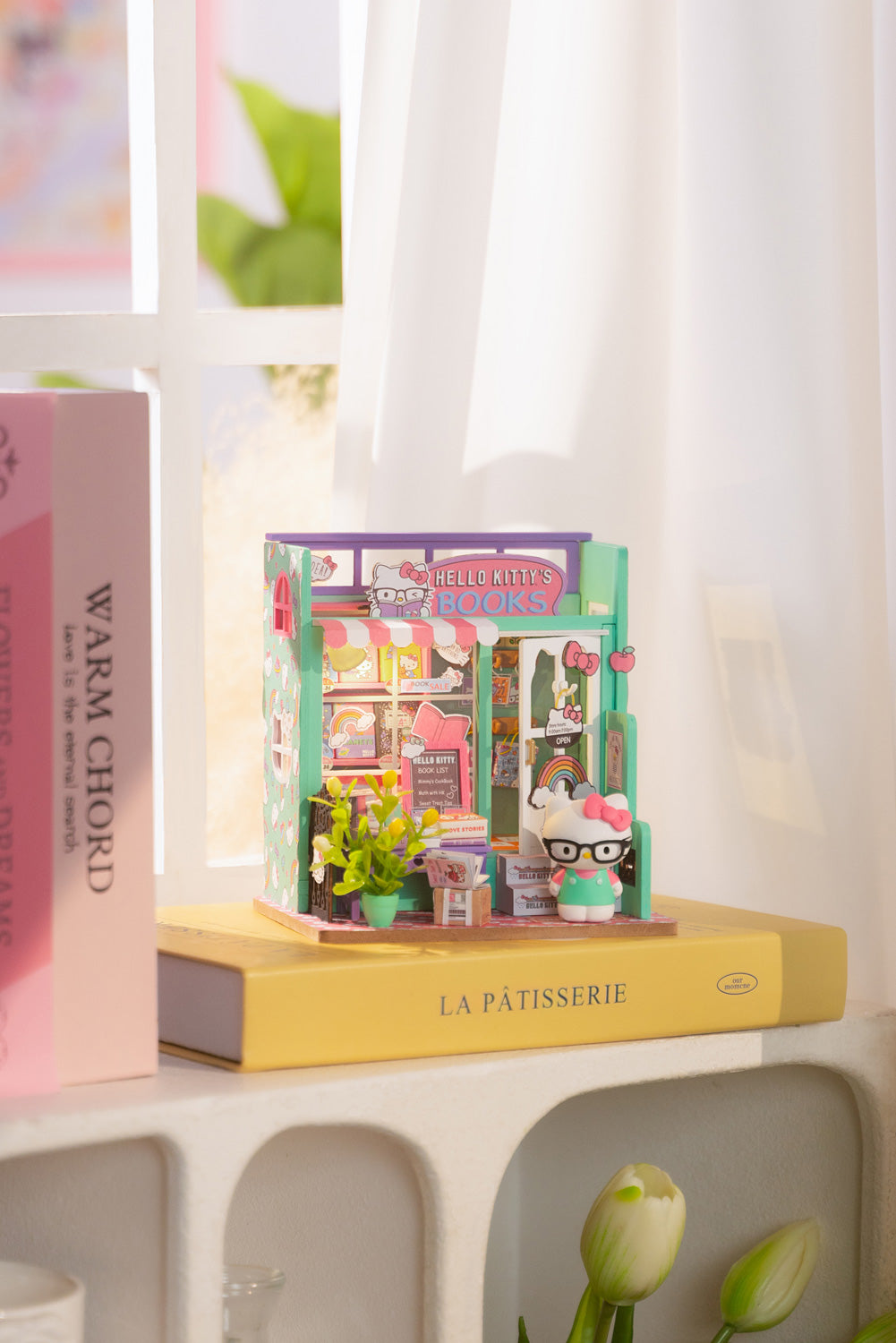 DIY Miniature Bookstore Kit - Hello Kitty's Book Store