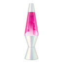 Lava Lamp 14.5" - Opalescent/Wht/Pink