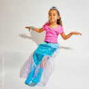 Mermaid Glimmer Skirt With Tiara Size 5-6