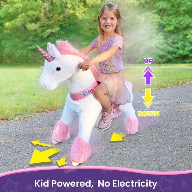 White/Pink Unicorn Size 3