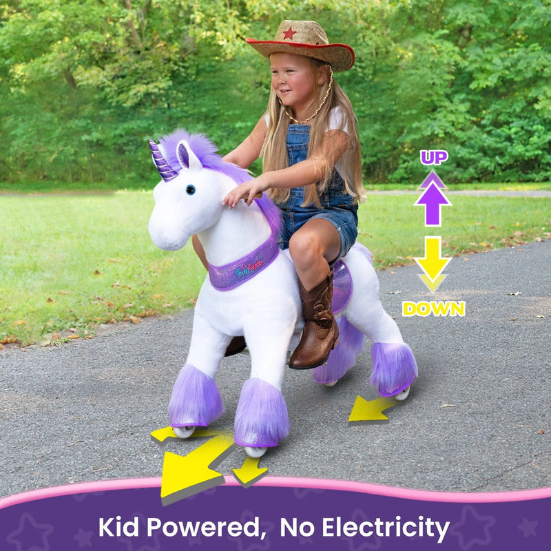White/Purple Unicorn Size 4