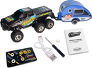 Hyper Drive Mini RC 6-Wheel Pickup Truck with Trailer