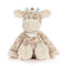 Luxurious Giraffe Blue Plush