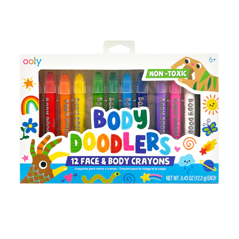 Body Doodlers - 12 Face & Body Crayons