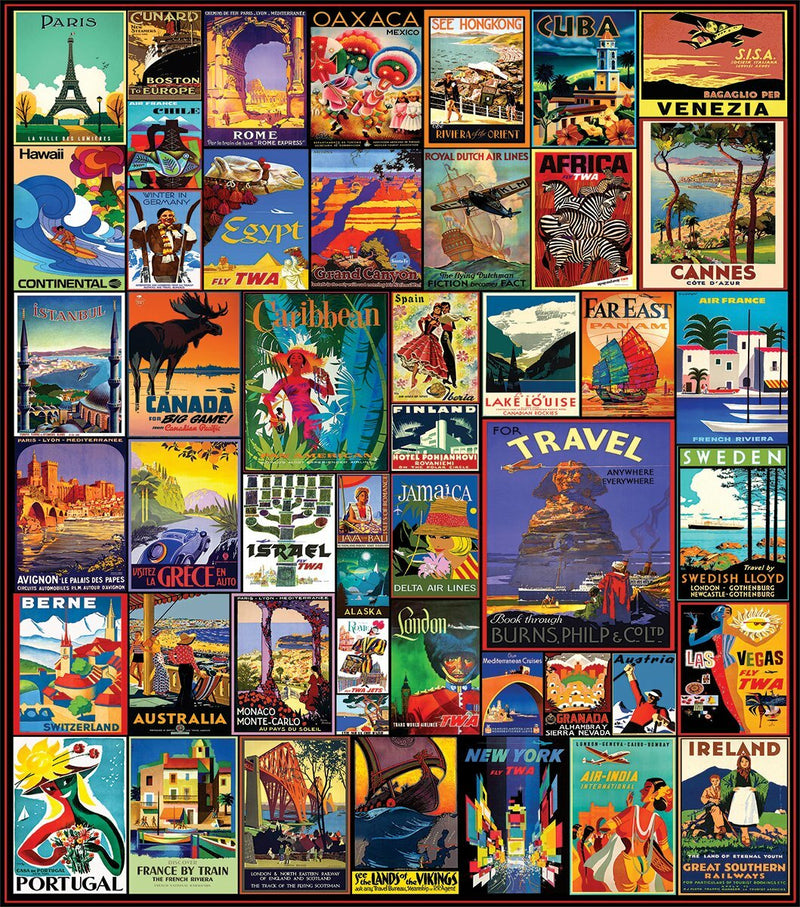 Travel The World - 500 Piece - White Mountain Puzzles