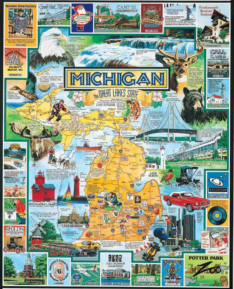 Best of Michigan - 1000 Piece - White Mountain Puzzles