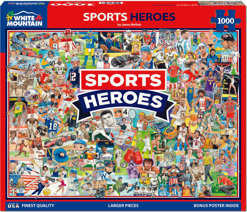 Sports Heroes - 1000 Piece Jigsaw Puzzle