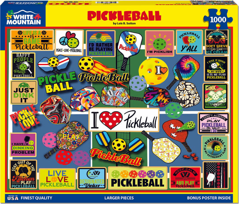 Pickleball - 1000 Piece Jigsaw Puzzle