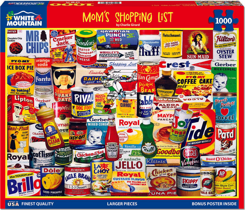 Mom's Shopping List - 1000 Piece Jigsaw Puzzle