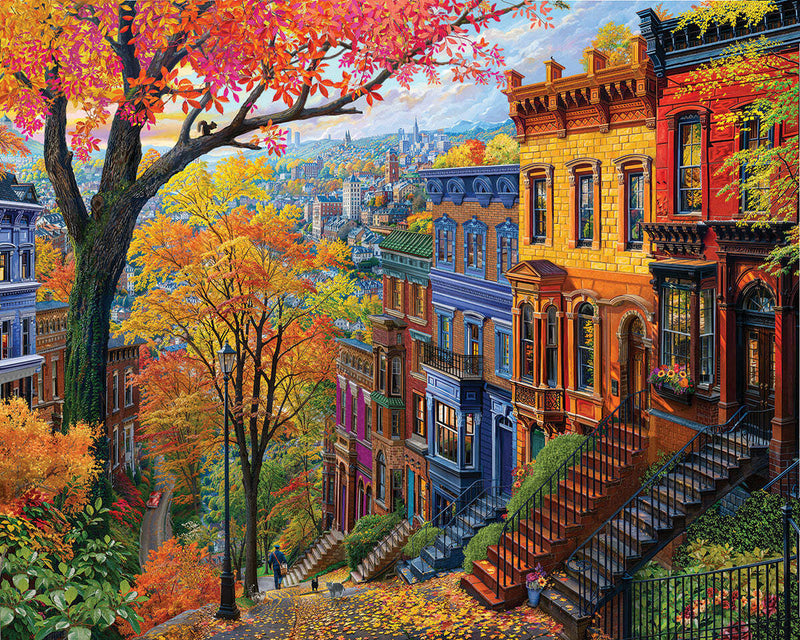 Autumn In The City - 1000 Piece Jigsaw Puzzle