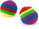 Rainbow Kickball (Hacky Sac) - Toyology Toys